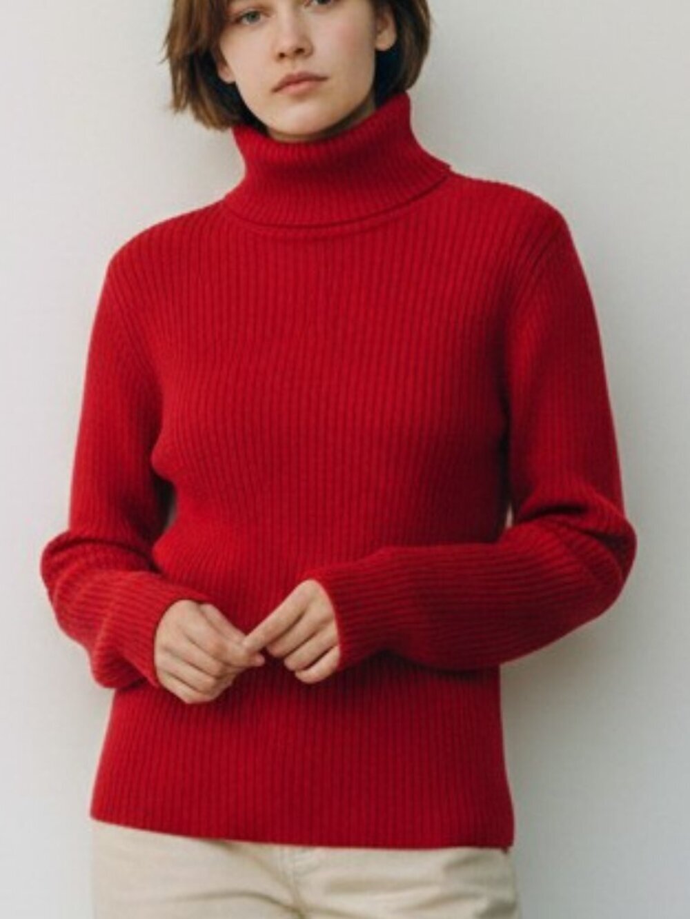 Banana Republic red wool turtleneck Medium